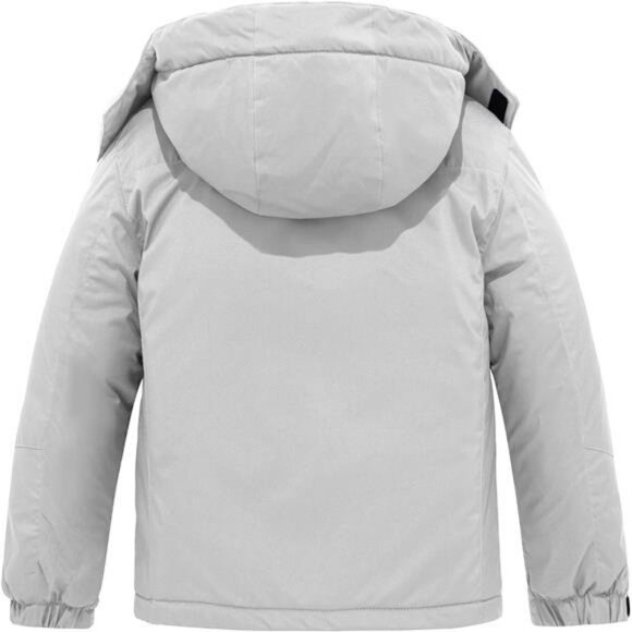 Boy's Waterproof Ski Jacket Fleece Winter Outdoor Snow Coat Hooded Raincoats - Picture 2 of 8